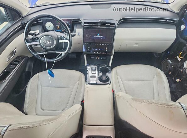 5NMJE3AE3NH016184 2022 HYUNDAI TUCSON Синий Вид панели приборов