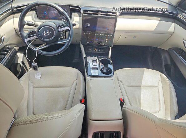 5NMJE3AE3NH103017 2022 HYUNDAI TUCSON Green Dashboard view