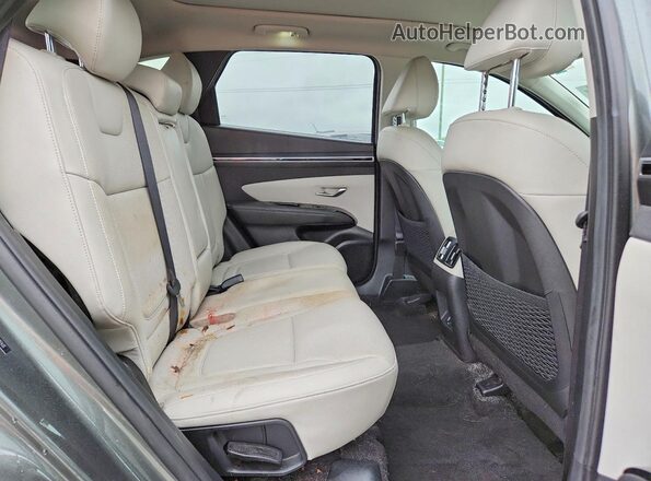 5NMJE3AE5NH087435 2022 HYUNDAI TUCSON Gray უკანა სალონის ხედი