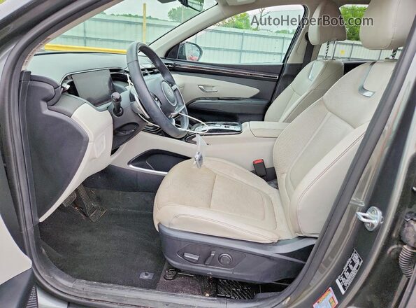 5NMJE3AE5NH087435 2022 HYUNDAI TUCSON Gray წინა სალონის ხედი