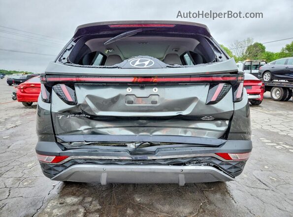 5NMJE3AE5NH087435 2022 HYUNDAI TUCSON Gray უკანა ხედი
