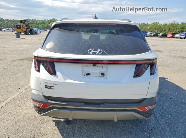 5NMJE3AE7NH159459 2022 HYUNDAI TUCSON White Հետևի տեսք