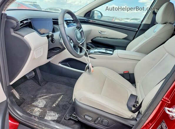 5NMJE3DEXRH408127 2024 HYUNDAI TUCSON Red Вид салону спереду