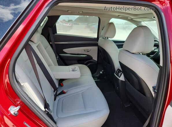 5NMJE3DEXRH408127 2024 HYUNDAI TUCSON Red Вид задньої частини салону