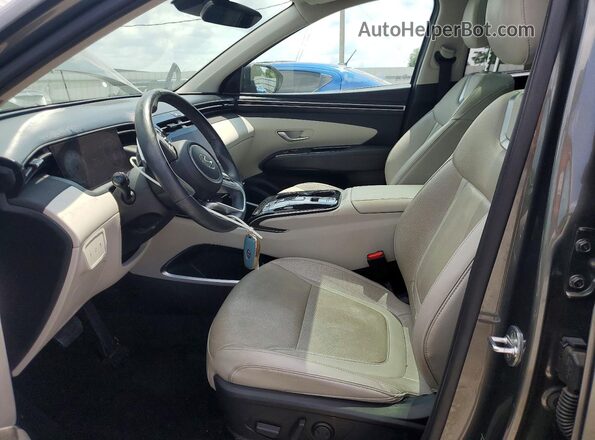 5NMJECAE0NH150652 2022 HYUNDAI TUCSON Charcoal Вид салону спереду