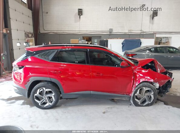 5NMJECAE0NH153308 2022 HYUNDAI TUCSON Red Widok wnętrza z tyłu