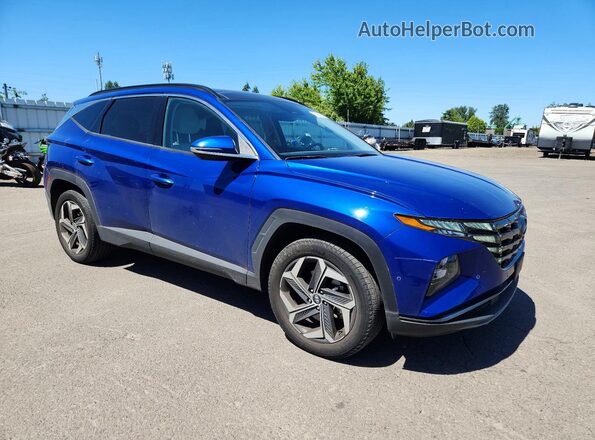 5NMJECAE0PH229614 2023 HYUNDAI TUCSON Blue Передня права чверть