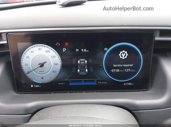 5NMJECAE1NH050768 2022 HYUNDAI TUCSON Black Vista de los asientos traseros