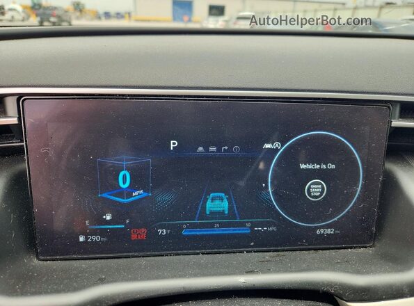 5NMJECAE1PH202132 2023 HYUNDAI TUCSON White Widok zestawu wskaźników
