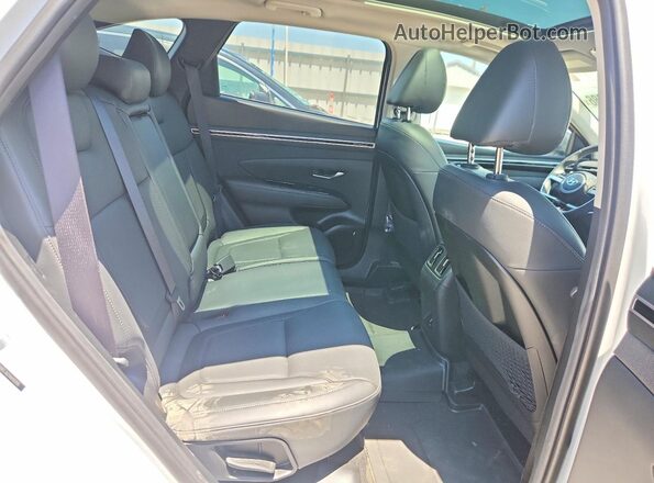 5NMJECAE2NH152810 2022 HYUNDAI TUCSON White უკანა სავარძლების ხედი