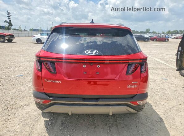 5NMJECAE3PH173135 2023 HYUNDAI TUCSON Red უკანა ხედი