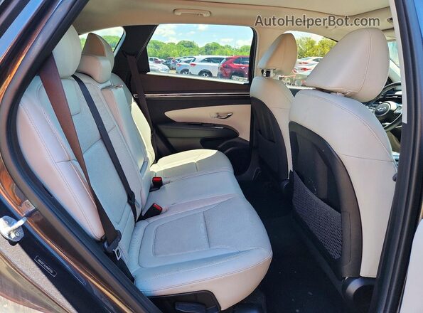 5NMJECAE4NH013133 2022 HYUNDAI TUCSON Gray Vista interior trasera