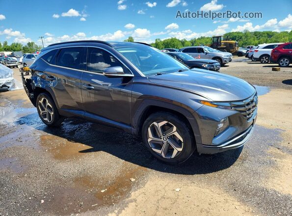 5NMJECAE4NH013133 2022 HYUNDAI TUCSON Gray Delantero derecho