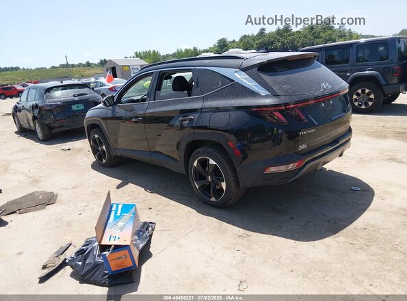 5NMJECAE4NH134549 2022 HYUNDAI TUCSON Black Trasero izquierdo