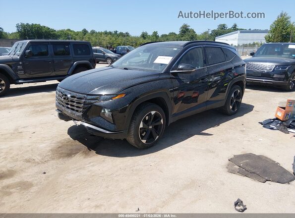 5NMJECAE4NH134549 2022 HYUNDAI TUCSON Black Vista tres cuartos delantera izquierda