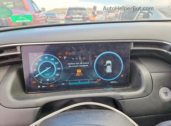 5NMJECAE4PH266178 2023 HYUNDAI TUCSON Black Սարքավորումների վահանակի տեսք