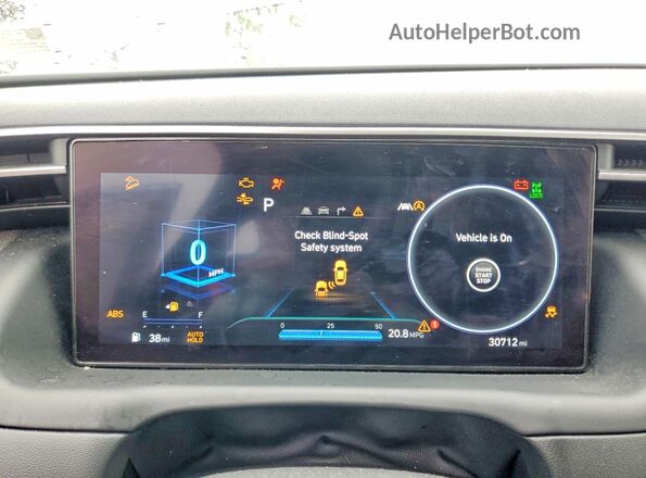 5NMJECAE5PH175436 2023 HYUNDAI TUCSON Gray Widok zestawu wskaźników