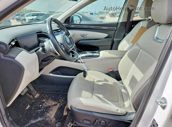 5NMJECAE6NH046750 2022 HYUNDAI TUCSON Белый Вид салона спереди