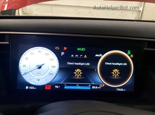 5NMJECAE7PH257720 2023 HYUNDAI TUCSON Red ხელსაწყოთა პანელის ხედი