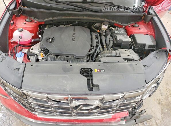 5NMJECAE7PH257720 2023 HYUNDAI TUCSON Red ძრავის განყოფილების ხედი