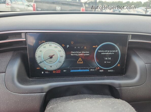 5NMJECAE7PH277420 2023 HYUNDAI TUCSON Black Սարքավորումների վահանակի տեսք