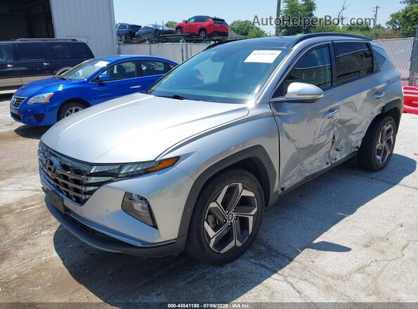 5NMJECAE8PH171865 2023 HYUNDAI TUCSON Silver Vista tres cuartos delantera izquierda