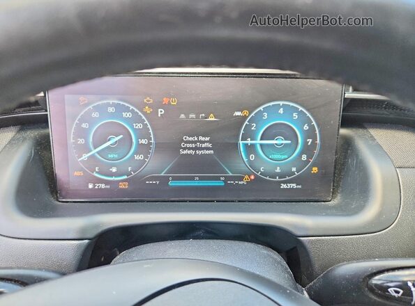 5NMJECAE8PH205643 2023 HYUNDAI TUCSON White Widok zestawu wskaźników