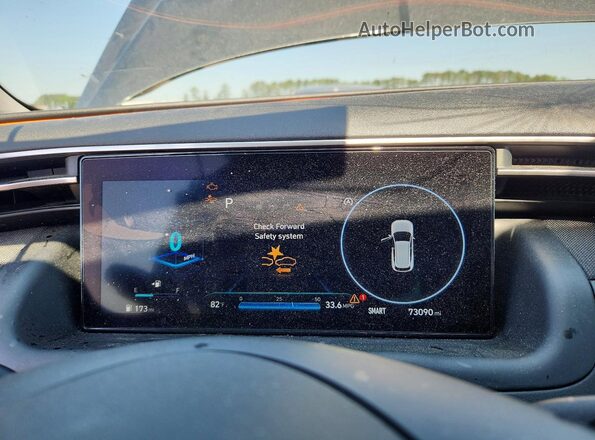 5NMJECAE9NH139262 2022 HYUNDAI TUCSON Charcoal Widok zestawu wskaźników