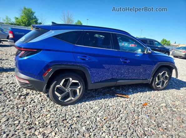 5NMJECAEXNH111468 2022 HYUNDAI TUCSON Blue Rear right