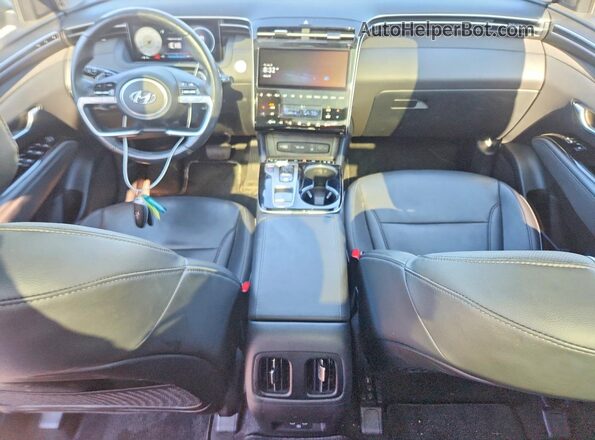5NMJECAEXNH111468 2022 HYUNDAI TUCSON Blue Dashboard view