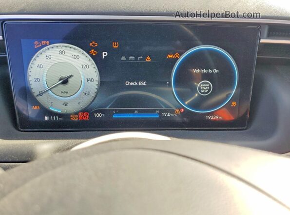 5NMJECAEXPH237638 2023 HYUNDAI TUCSON Red Вид щитка приладів