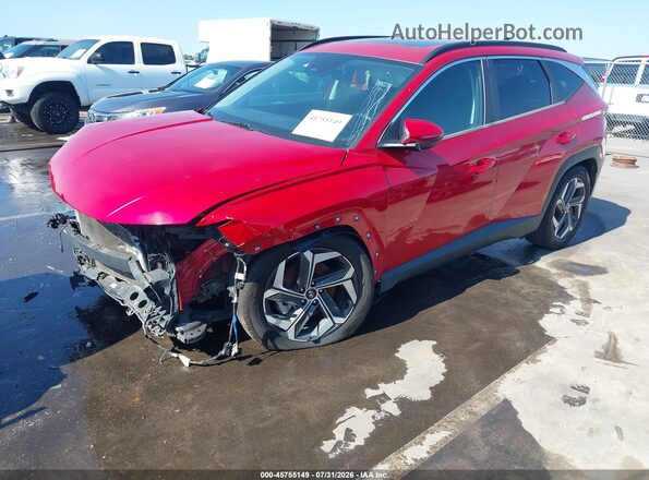 5NMJF3AE0NH020190 2022 HYUNDAI TUCSON Красный Передняя левая четверть