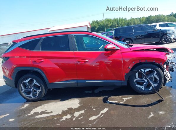 5NMJF3AE0NH020190 2022 HYUNDAI TUCSON Красный Вид задней части салона