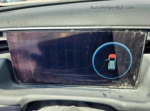 5NMJF3AE4NH064550 2022 HYUNDAI TUCSON White Սարքավորումների վահանակի տեսք