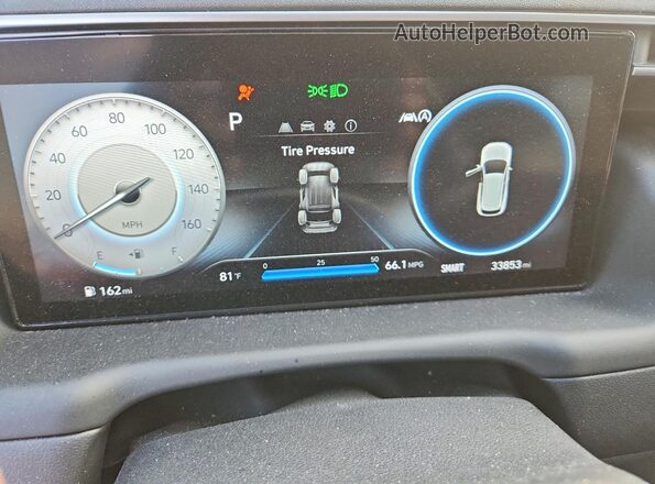 5NMJF3AE4NH090081 2022 HYUNDAI TUCSON Charcoal Սարքավորումների վահանակի տեսք