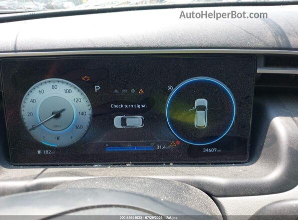 5NMJF3AE4PH174517 2023 HYUNDAI TUCSON Silver უკანა სავარძლების ხედი
