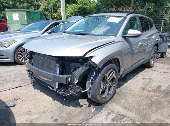 5NMJF3AE4PH174517 2023 HYUNDAI TUCSON Silver წინა მარცხენა ხედი სამი მეოთხედიდან