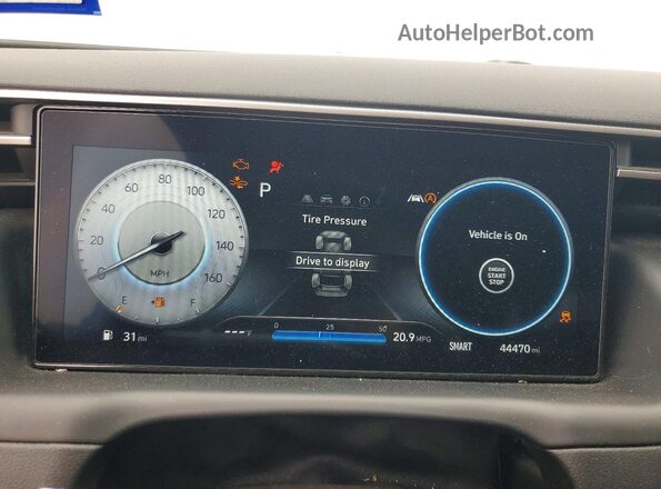 5NMJF3AE5PH244493 2023 HYUNDAI TUCSON Gray Widok zestawu wskaźników