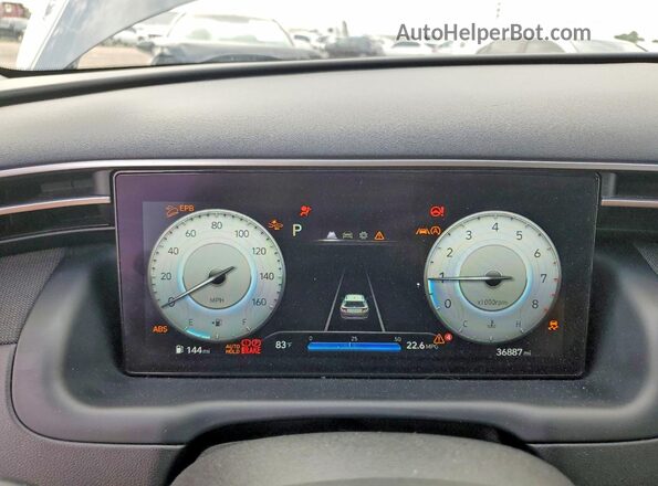5NMJF3AE7PH179646 2023 HYUNDAI TUCSON Gray Instrument cluster view