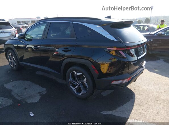 5NMJF3AEXNH001257 2022 HYUNDAI TUCSON Black Rear left