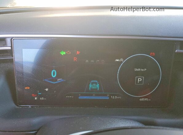 5NMJF3DE2RH412198 2024 HYUNDAI TUCSON Gray Instrument cluster view