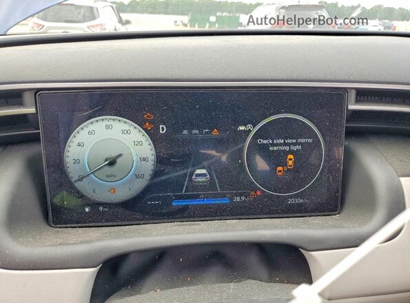 5NMJF3DE4RH356054 2024 HYUNDAI TUCSON Blue Instrument cluster view