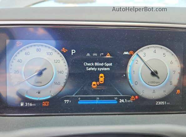 5NMJF3DE8RH433444 2024 HYUNDAI TUCSON Silver Vista del cuadro de instrumentos
