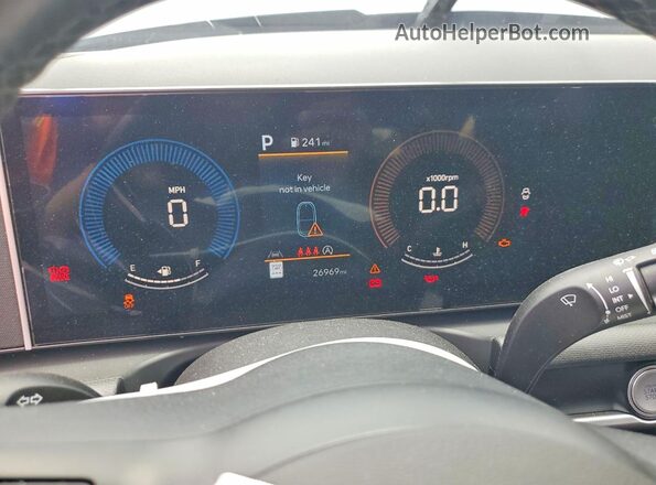 5NMJF3DE9SH570222 2025 HYUNDAI TUCSON Blue ხელსაწყოთა პანელის ხედი