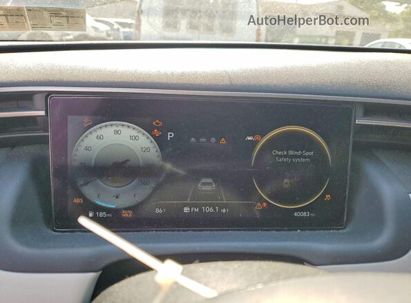 5NMJFCAE0NH001591 2022 HYUNDAI TUCSON Black Vista del cuadro de instrumentos