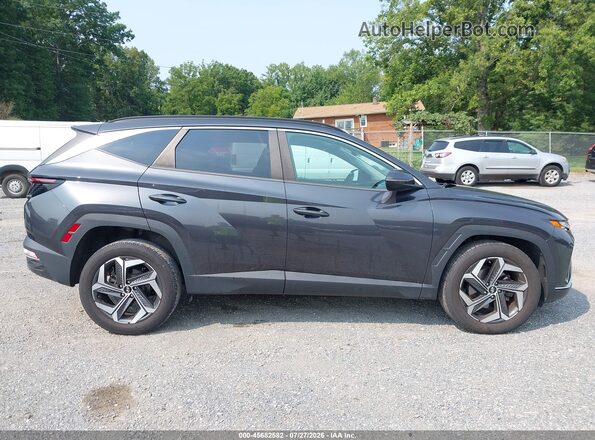5NMJFCAE1NH016987 2022 HYUNDAI TUCSON Gray Вид задньої частини салону