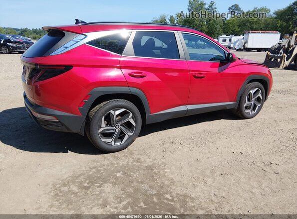 5NMJFCAE1NH133016 2022 HYUNDAI TUCSON Red უკანა მარჯვენა