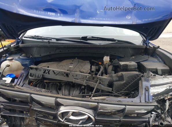 5NMJFCAE2NH040067 2022 HYUNDAI TUCSON Blue უკანა ხედი