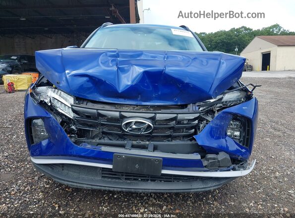 5NMJFCAE2NH040067 2022 HYUNDAI TUCSON Blue უკანა სალონის ხედი