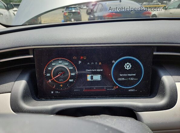 5NMJFCAE3NH079072 2022 HYUNDAI TUCSON Silver Widok zestawu wskaźników